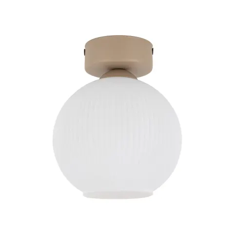 Lampa sufitowa w stylu skandynawskim z kloszem z ryflowanego szkła VIRLO 11357