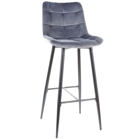 Hoker, krzesło barowe Chic H-1 velvet szary