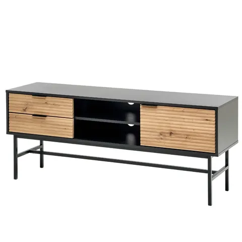 MURANO RTV-1 stolik RTV dąb artisan/czarny