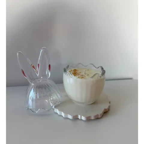 Świeca sojowa świąteczna MAŁY ZAJĄC Chocolate Duo 120 ml