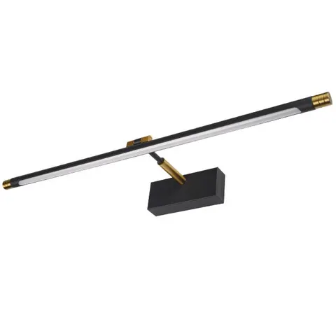Kinkiet LED GEMINO czarny 66 cm