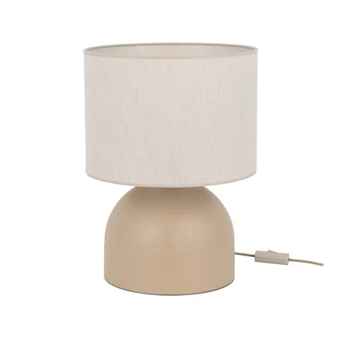 Lampka nocna TAMI 1xE27 Sabia abażur Len 16194 TK-Lighting