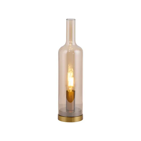 Lampa stołowa bursztynowa BOTTLE