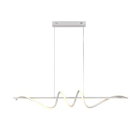 Lampa sufitowa BASTELO 40W LED CCT biała do jadalni listwa Italux PND-24154-WH