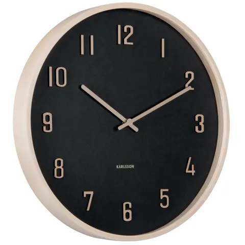 Zegar ścienny NERVADURA 40cm czarny