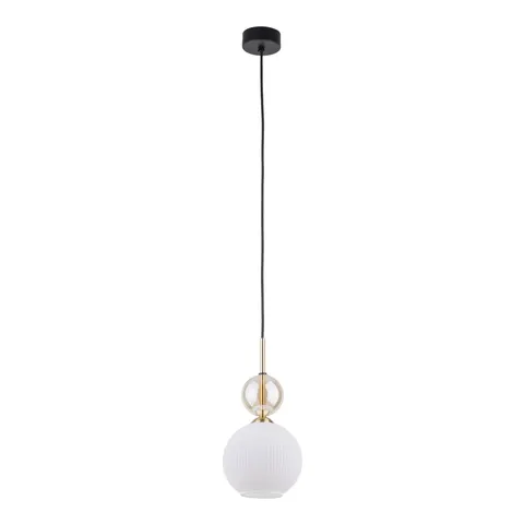 Lampa sufitowa, wisząca SOPHIA COGNAC biała