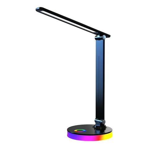 Lampa biurkowa BRUNO czarna 5W LED RGB