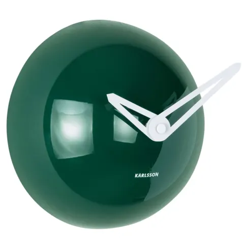 Zegar ścienny z bezgłośnym mechanizmem COOL RETRO CAP zielony