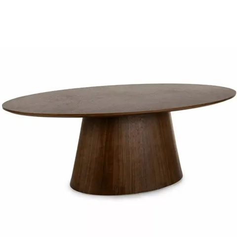 Stolik kawowy MAROCCO owalny orzech 110X60 cm