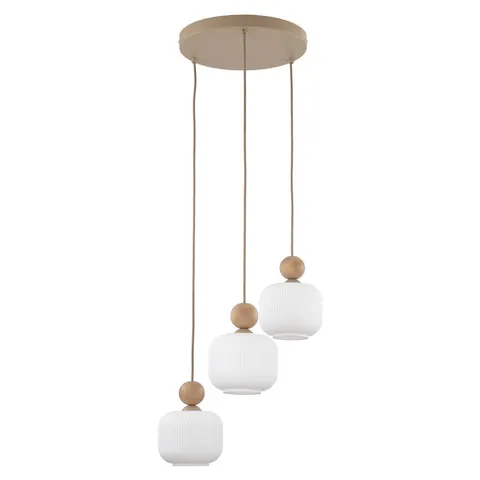 Lampa sufitowa, wisząca BALLO 3 beżowa