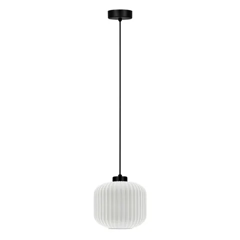 Lampa wisząca K-55640 SPARTA S białe ryflowane klosze