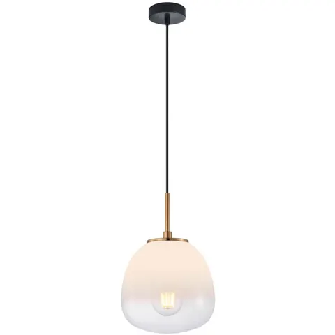Lampa sufitowa wisząca ANTITA szklana biała