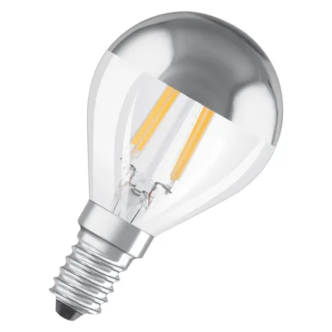 Żarówka E14 Mirror Silver 4W 2700 K OSRAM LED