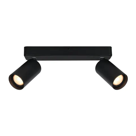 Spot NESTO czarny refletor listwa 2xGU10 Italux SPL-23436-2-BK