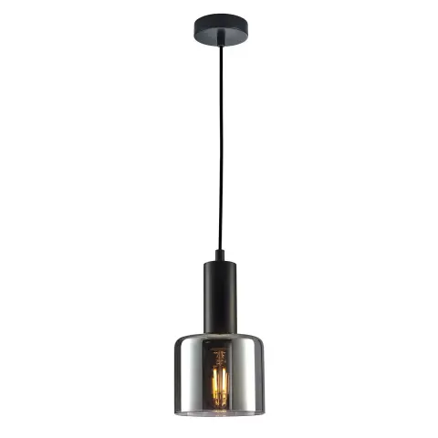Lampa sufitowa SANTIA 1x40W czarna Italux PND-65342-1-BK+SG