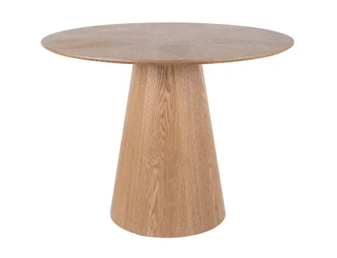 Stół okrągły ANGEL 100cm dąb MDF z okleiną