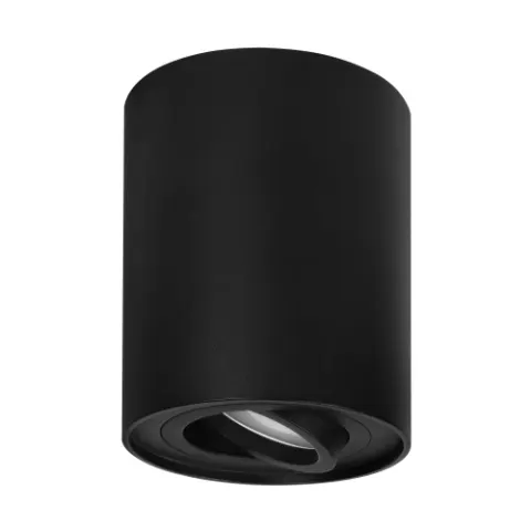 Lampa sufitowa spot DUKE czarny okragły