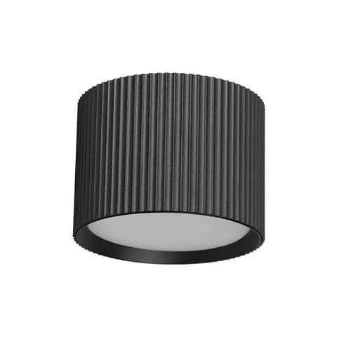 Lampa sufitowa GISELE spot czarny ryflowany Gx53 9478