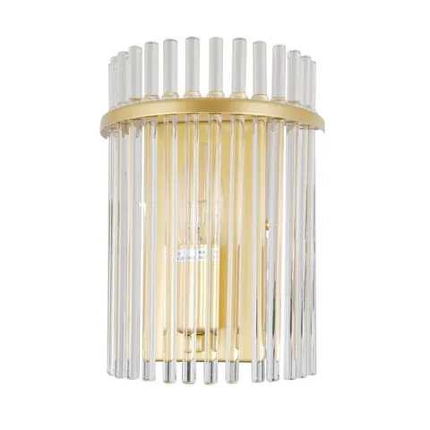 Kinkiet MERTO 1xE14 złoty Glamour Salon Sypialnia Italux WL-40930-1A-GD