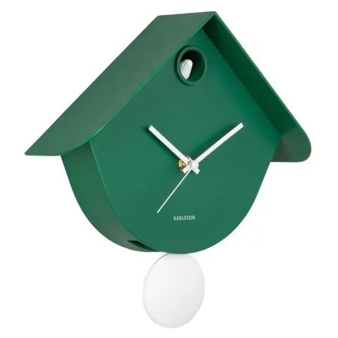 Zegar ścienny z kukułką RETRO CUCKOO zielony