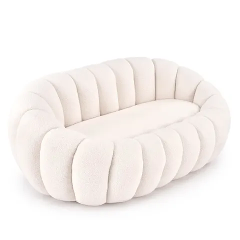 Sofa dwuosobowa, fotel wypoczynkowy GASPAR XL kremowy