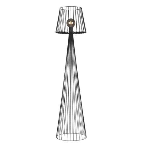 Lampa podłogowa SOUL czarna metalowa