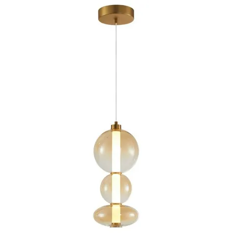 Lampa sufitowa wisząca SONTE LED antyczny brąz
