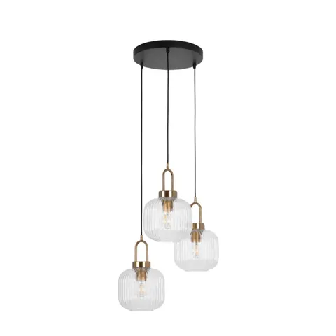 Lampa wisząca LIRA 3 transparentne klosze K-6062