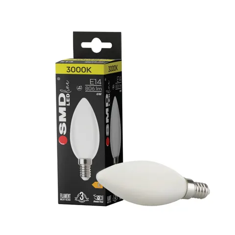 ŻARÓWKA E14 LED biała 6W WW ML C35 ŚWIECZKA 4595