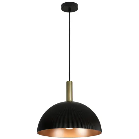 Lampa wisząca LANTA z czarnym kloszem