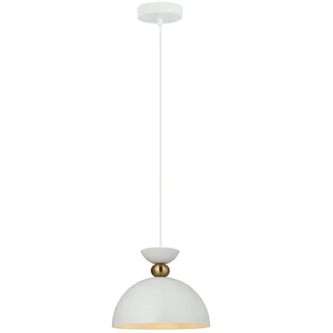 Lampa wisząca PEGAI z białym kloszem