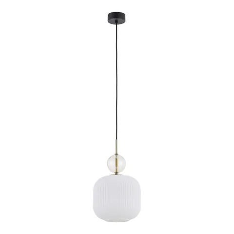 Lampa wisząca SOPHIA BIG z białym szklanym kloszem