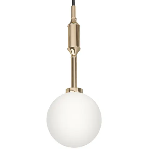 Lampa wisząca ERO I B szklana z białym kloszem