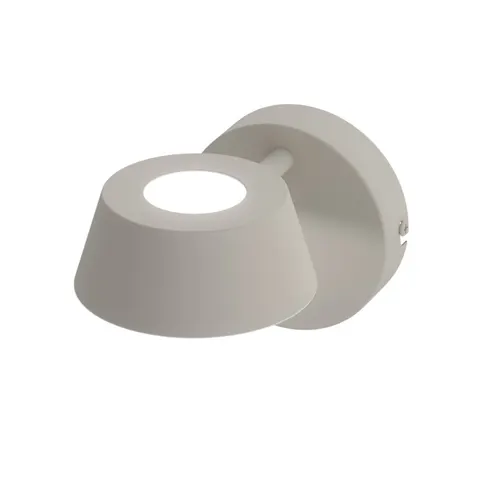Lampa ścienna kinkiet TIMO z beżowym kloszem
