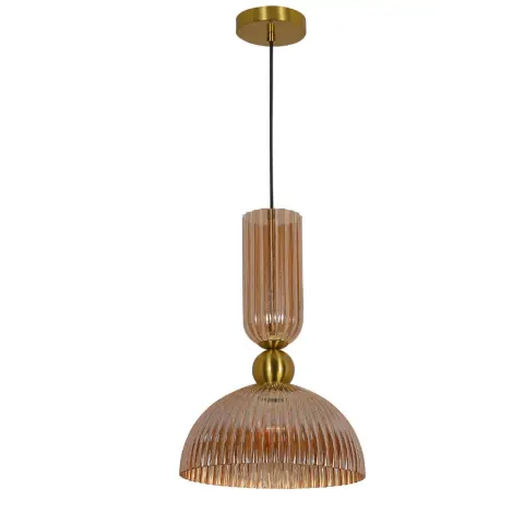 Piega 1 wisząca duża Bursztynowa LP-939/1P L amber Light Prestige