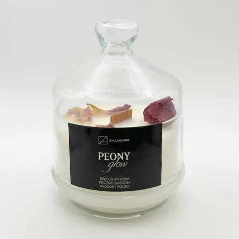Świeca sojowa Panna Cotta & Raspberry w naczyniu z pokrywką 220 ml