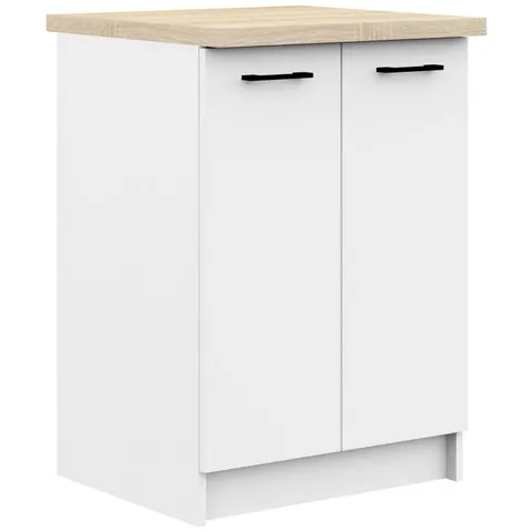 Szafka OLIWIA S60 2D BIAŁA + BLAT