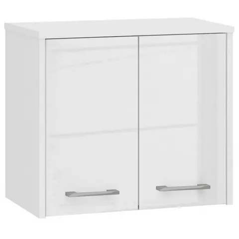 SZAFKA WISZĄCA W 60 cm FIN 2D BIAŁY POŁYSK