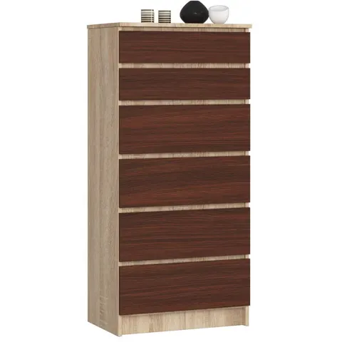 KOMODA K60 5SZ CLP DĄB SONOMA / VENGE