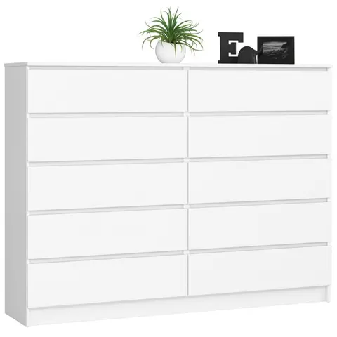 KOMODA K160 10 SZUFLAD BIAŁA