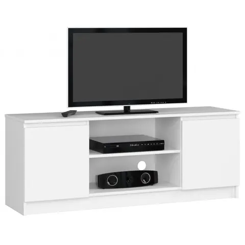 SZAFKA RTV 140 cm 2D 1P BIAŁA