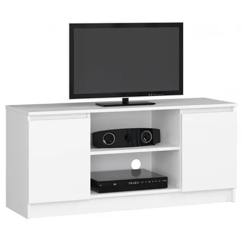 SZAFKA RTV 120 cm 2D 1P BIAŁA