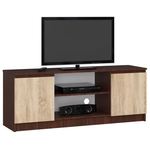 SZAFKA RTV K 140cm 2D 1P WENGE / SONOMA