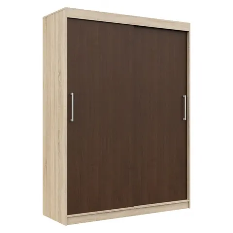 SZAFA PRZESUWNA 150 cm CLP MONO SONOMA/WENGE