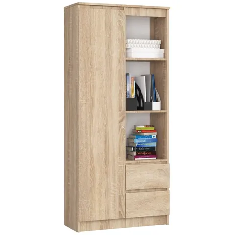 REGAŁ BIUROWY R 80cm CLP R11 DĄB SONOMA
