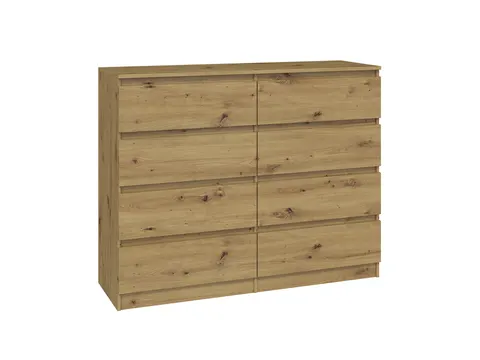 Nowoczesna Komoda MALWA M8 120 Dąb Artisan - Duża, Funkcjonalna, Elegancka
