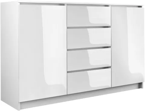 KOMODA 2D4S 140 - BIEL POŁYSK