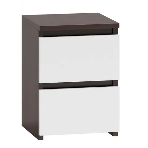 SZAFKA NOCNA MALWA M2 - BIEL/WENGE