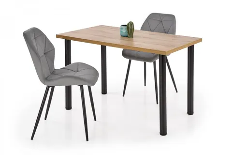 MODEX 2 120 stół kolor blat - dąb wotan, nogi - czarny