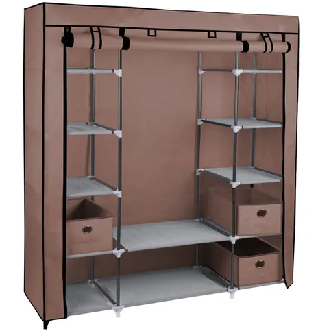 Szafa tekstylna na ubrania L - 175x133x43 - KAWA